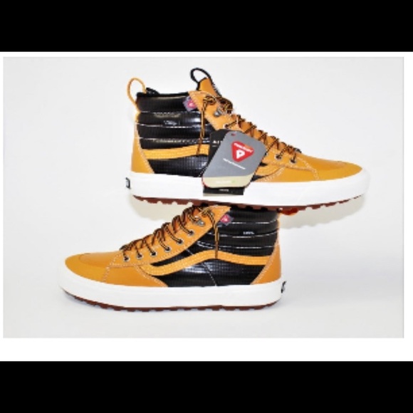 🆕Vans Unisex SK8-Hi MTE 2.0 DX Apricot/Black All Weather Shoes size 9 - Picture 2 of 4